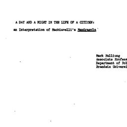 Speaker's paper, 1977-1...
