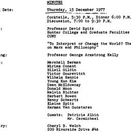 Minutes, 1977-12-15. Studie...