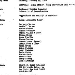 Minutes, 1978-01-19. Studie...