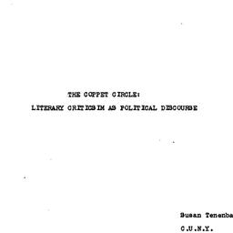 Speaker's paper, 1978-0...