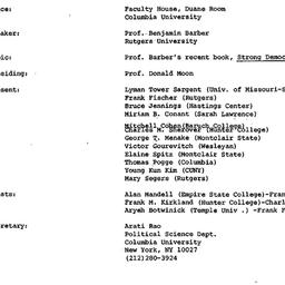 Minutes, 1984-09-20. Studie...
