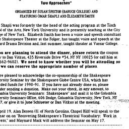 Announcements, 1991-03-15. ...