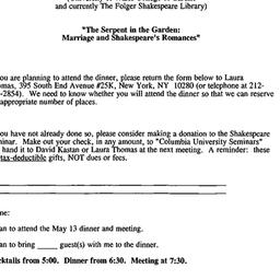 Announcements, 1994-05-13. ...