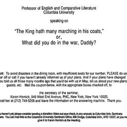 Announcements, 1989-05-19. ...