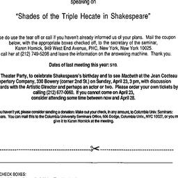 Announcements, 1989-04-28. ...
