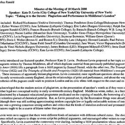 Minutes, 2000-03-10. Shakes...