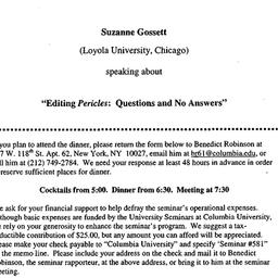 Announcements, 2000-04-14. ...