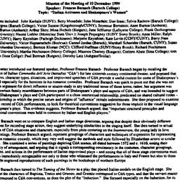 Minutes, 1999-12-10. Shakes...