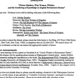 Announcements, 1995-11-10. ...