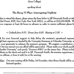 Announcements, 1997-10-17. ...