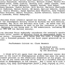 Minutes, 1983-04-22. Shakes...