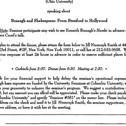Announcements, 1997-05-02. ...