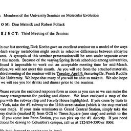 Announcements, 1991-04-09. ...