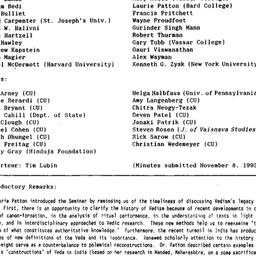 Minutes, 1993-10-21. Indolo...