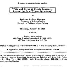 Announcements, 1996-01-25. ...