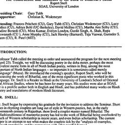 Minutes, 1998-03-22. Indolo...