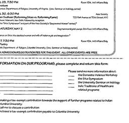 Handouts, Indology, seminar...