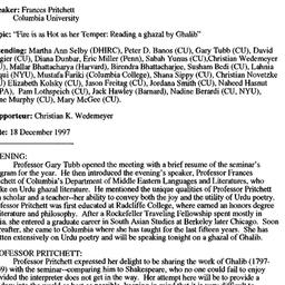 Minutes, 1997-11-13. Indolo...
