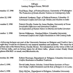 Correspondence, Indology, s...