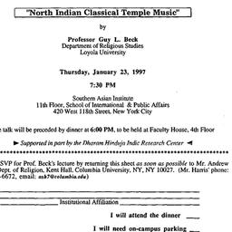 Announcements, 1997-01-23. ...