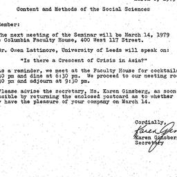 Correspondence, 1979-03-08....