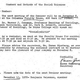Minutes, 1978-11-01. Conten...