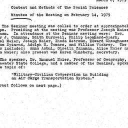 Minutes, 1979-03-08. Conten...