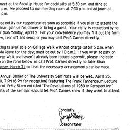 Announcements, 1990-04-04. ...