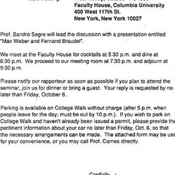 Announcements, 1989-10-11. ...