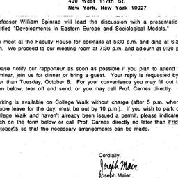 Announcements, 1990-10-10. ...