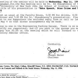 Correspondence, 1994-04-29....