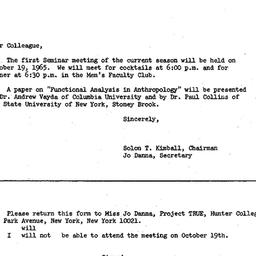 Correspondence, 1965-09-29....