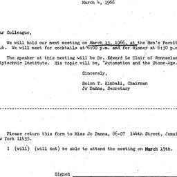 Correspondence, 1966-03-04....