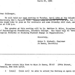 Correspondence, 1966-03-24....