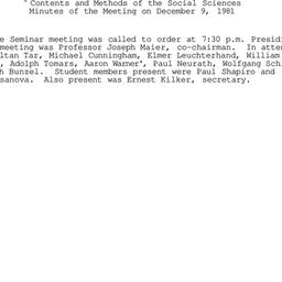 Minutes, 1981-12-30. Conten...