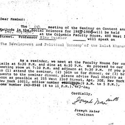 Correspondence, 1986-11-01....