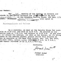 Correspondence, 1986-09-19....