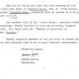 Announcements, 1976-12-08. ...