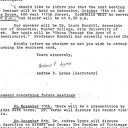 Correspondence, 1976-10-01....