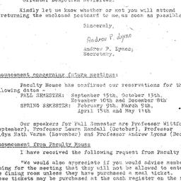 Announcements, 1976-09-15. ...