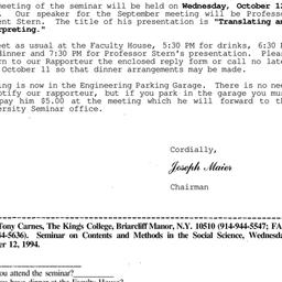 Correspondence, 1994-10-06....