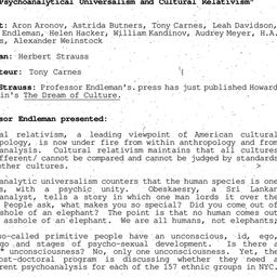 Speaker's paper, 1995-0...