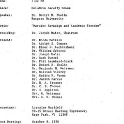 Minutes, 1980-09-17. Conten...