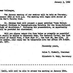 Correspondence, 1962-01-03....