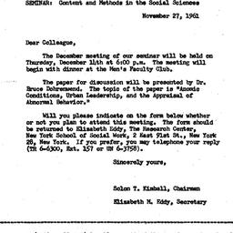 Correspondence, 1961-11-27....