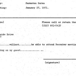 Announcements, 1970-12-09. ...