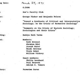 Minutes, 1971-03-24. Conten...