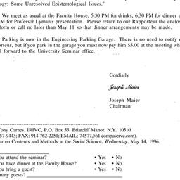 Correspondence, 1996-05-01....