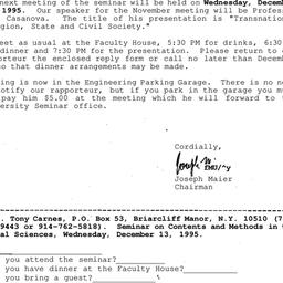 Correspondence, 1995-11-25....