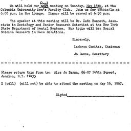 Correspondence, 1967-05-01....